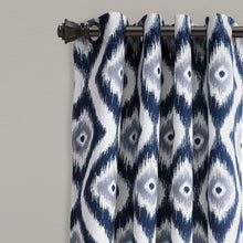 Cargar imagen en el visor de la galería, Diamond Ikat Light Filtering Window Curtain Set
