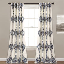 Load image into Gallery viewer, Keya Medallion Light Filtering Window Curtain Panel Set
