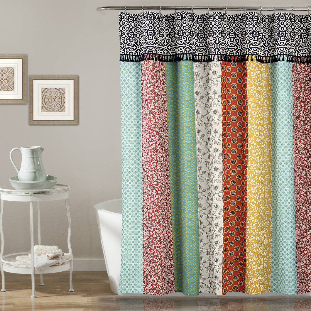 Boho Patch Shower Curtain