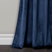 Cargar imagen en el visor de la galería, Prima Velvet Solid Back Tab Rod Pocket Light Filtering Window Curtain Panel Set
