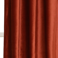 Load image into Gallery viewer, Prima Velvet Solid Grommet Light Filtering Window Curtain Panel Set
