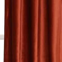 Load image into Gallery viewer, Prima Velvet Solid Back Tab Rod Pocket Light Filtering Window Curtain Panel Set
