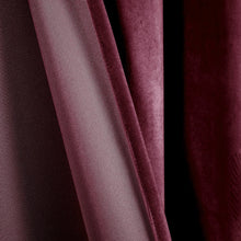 Load image into Gallery viewer, Prima Velvet Solid Back Tab Rod Pocket Light Filtering Window Curtain Panel Set
