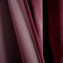 Carregar imagem no visualizador da galeria, Prima Velvet Solid Grommet Light Filtering Window Curtain Panel Set
