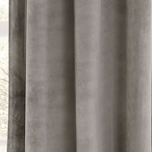 Carregar imagem no visualizador da galeria, Prima Velvet Solid Grommet Light Filtering Window Curtain Panel Set
