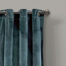 Load image into Gallery viewer, Prima Velvet Solid Grommet Light Filtering Window Curtain Panel Set
