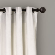 Carregar imagem no visualizador da galeria, Prima Velvet Color Block Room Darkening Window Curtain Panel Set
