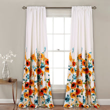 Load image into Gallery viewer, Percy Bloom Light Filtering Window Curtain Panel Set
