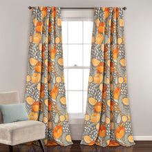 Load image into Gallery viewer, Poppy Garden Light Filtering Window Curtain Panel Set
