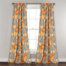 Load image into Gallery viewer, Poppy Garden Light Filtering Window Curtain Panel Set
