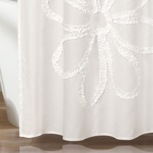 Load image into Gallery viewer, Ruffle Flower Shower Curtain
