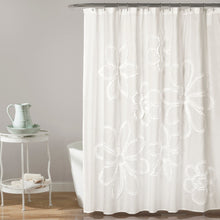 Load image into Gallery viewer, Ruffle Flower Shower Curtain
