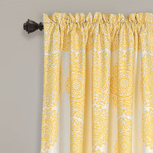 Load image into Gallery viewer, Stripe Medallion Light Filtering Window Curtain Set
