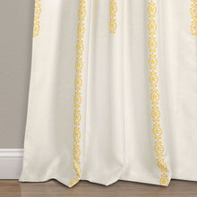 Load image into Gallery viewer, Stripe Medallion Light Filtering Window Curtain Set
