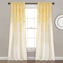 Load image into Gallery viewer, Stripe Medallion Light Filtering Window Curtain Set
