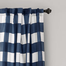 Cargar imagen en el visor de la galería, Kelly Checker Light Filtering Window Curtain Panel Set
