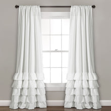 Load image into Gallery viewer, Allison Ruffle Window Curtain Panel Set
