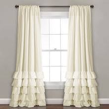 Load image into Gallery viewer, Allison Ruffle Window Curtain Panel Set
