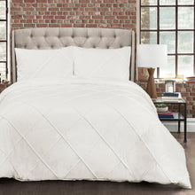 Load image into Gallery viewer, Diamond Pom Pom 3 Piece Comforter Set
