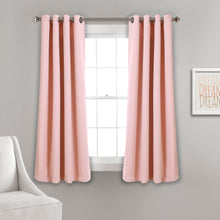 Load image into Gallery viewer, Insulated Grommet Blackout Window Curtain Panel Set
