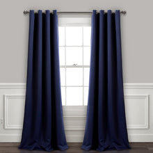 Load image into Gallery viewer, Insulated Grommet Blackout Window Curtain Panel Set
