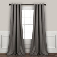 Load image into Gallery viewer, Insulated Grommet Blackout Window Curtain Panel Set
