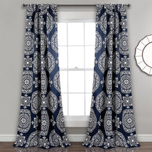 Load image into Gallery viewer, Karmen Medallion Room Darkening Window Curtain Panel Set
