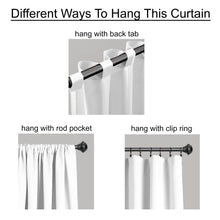 Load image into Gallery viewer, Prima Velvet Solid Back Tab Rod Pocket Light Filtering Window Curtain Panel Set
