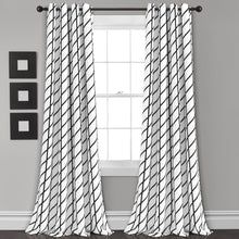 Load image into Gallery viewer, Feather Arrow Geo Light Filtering Window Curtain Panel Set
