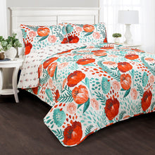 Load image into Gallery viewer, Poppy Garden Quilt 3 Piece Set
