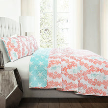 Load image into Gallery viewer, Dina Coral Quilt 3 Piece Set
