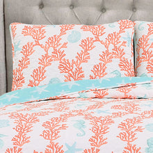 Load image into Gallery viewer, Dina Coral Quilt 3 Piece Set
