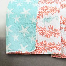 Load image into Gallery viewer, Dina Coral Quilt 3 Piece Set
