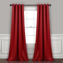 Load image into Gallery viewer, Insulated Grommet Blackout Window Curtain Panel Set
