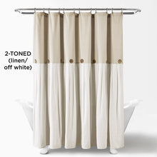 Carregar imagem no visualizador da galeria, Linen Button Shower Curtain
