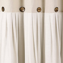 Cargar imagen en el visor de la galería, Linen Button Shower Curtain
