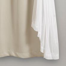 Load image into Gallery viewer, Grommet Sheer With Insulated Blackout Lining Curtain Panel Set
