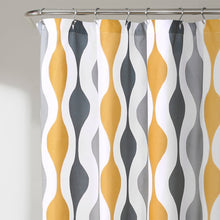 Load image into Gallery viewer, Mid Century Geo Shower Curtain
