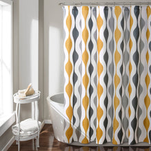 Load image into Gallery viewer, Mid Century Geo Shower Curtain
