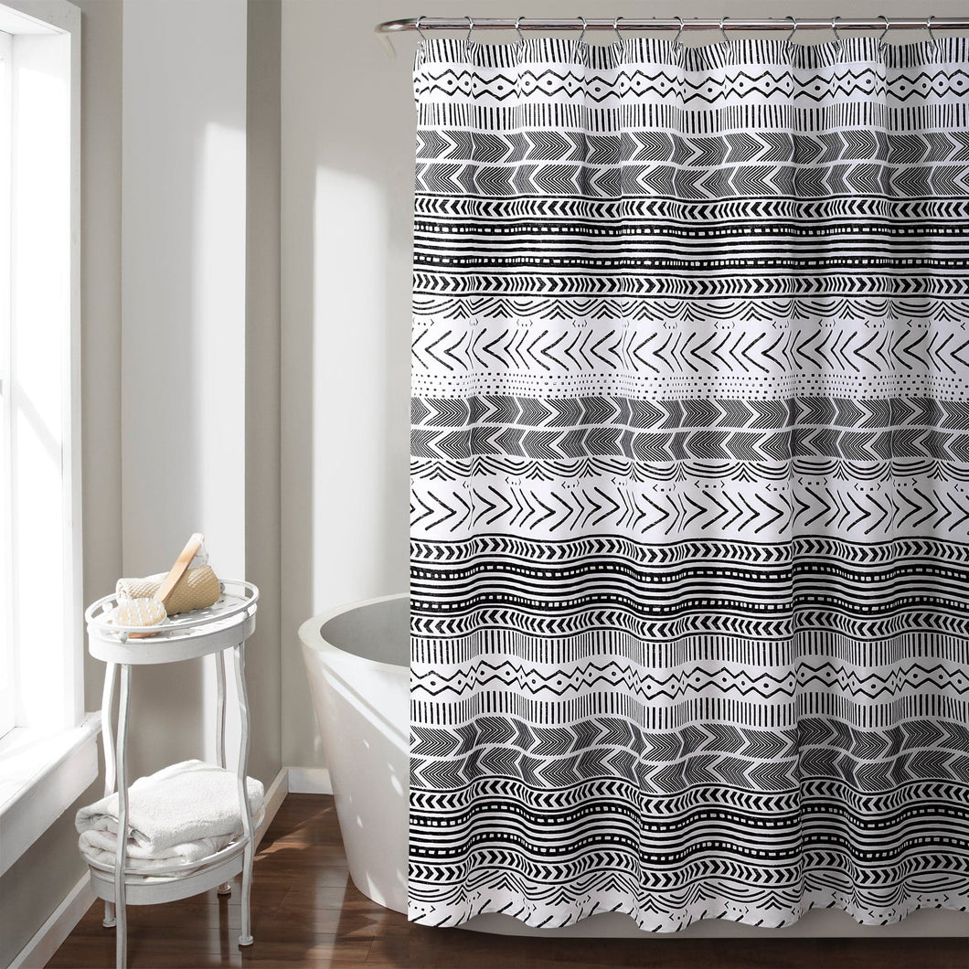 Hygge Geo Shower Curtain