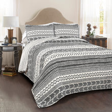 Load image into Gallery viewer, Hygge Geo Quilt 3 Piece Set
