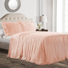 Cargar imagen en el visor de la galería, Ruffle Skirt Bedspread Set
