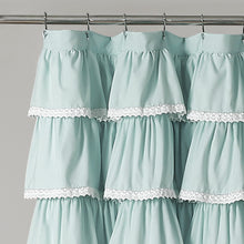 Load image into Gallery viewer, Lace Ruffle Shower Curtain
