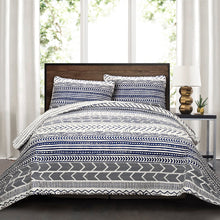 Load image into Gallery viewer, Hygge Geo Quilt 3 Piece Set
