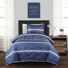 Load image into Gallery viewer, Marlton Stripe Comforter Set Back To Campus Dorm Room Bedding
