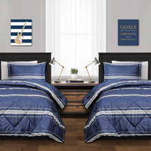 Load image into Gallery viewer, Marlton Stripe Comforter Set Back To Campus Dorm Room Bedding
