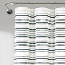 Cargar imagen en el visor de la galería, Urban Woven Yarn Dyed Recycled Cotton Blend Shower Curtain
