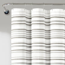 Cargar imagen en el visor de la galería, Urban Woven Yarn Dyed Recycled Cotton Blend Shower Curtain
