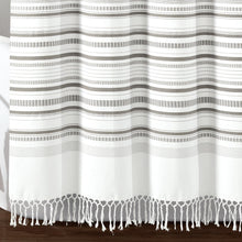 Load image into Gallery viewer, Urban Woven Yarn Dyed Recycled Cotton Blend Shower Curtain
