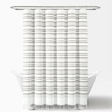 Carregar imagem no visualizador da galeria, Urban Woven Yarn Dyed Recycled Cotton Blend Shower Curtain
